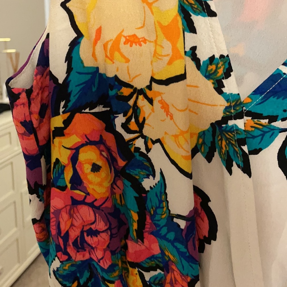 NBD Bright Floral Romper Size S - Picture 5 of 6